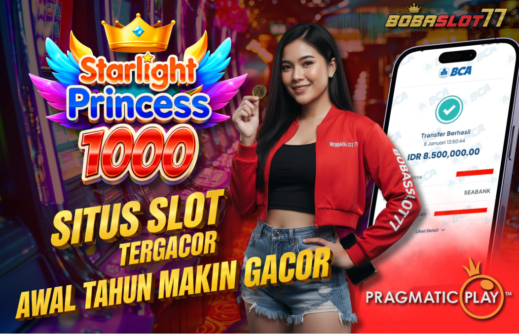 Selamat kepada user id :am******01 Wede Rp 8.500.000 di Game STARLIGHT PRINCESS 1000 PRAGMATIC PLAY Cair Gk Sampe 1 Menit! Menang Mudah di Bobaslot77